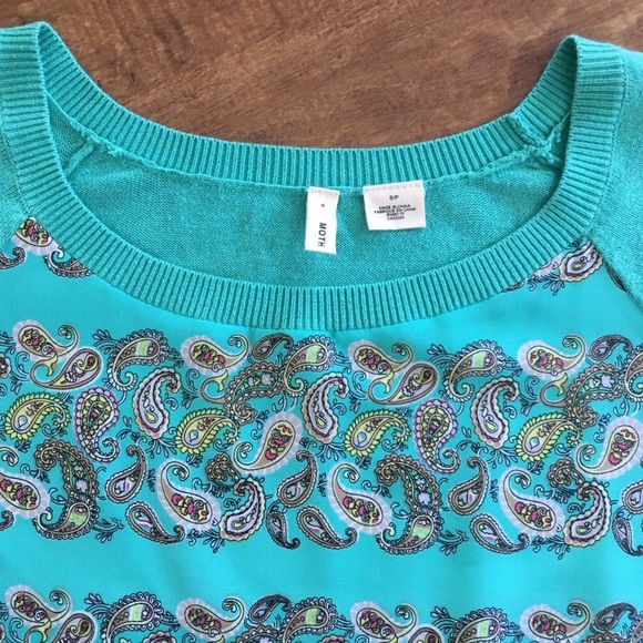 Anthropologie Tops - Anthropologie MOTH silk and cotton sweater